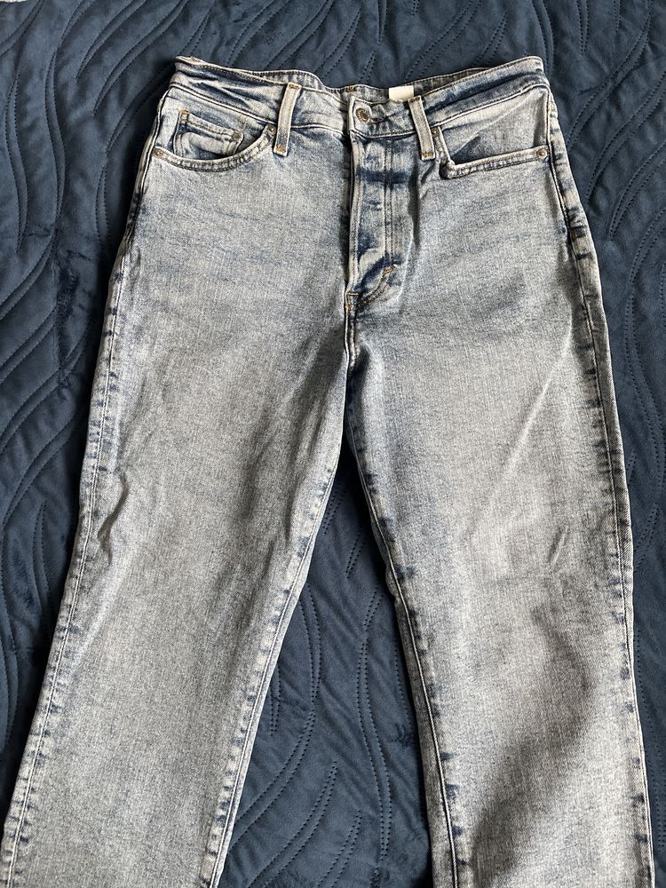 hm дънки тип mom jeans