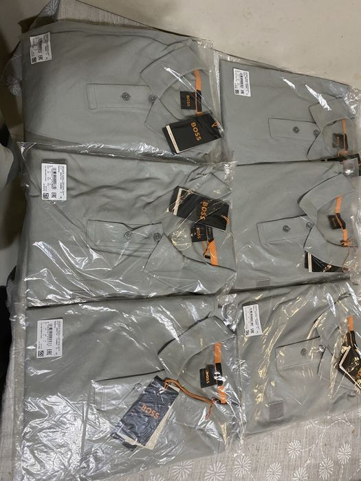 Bluza slim fit BOSS gri