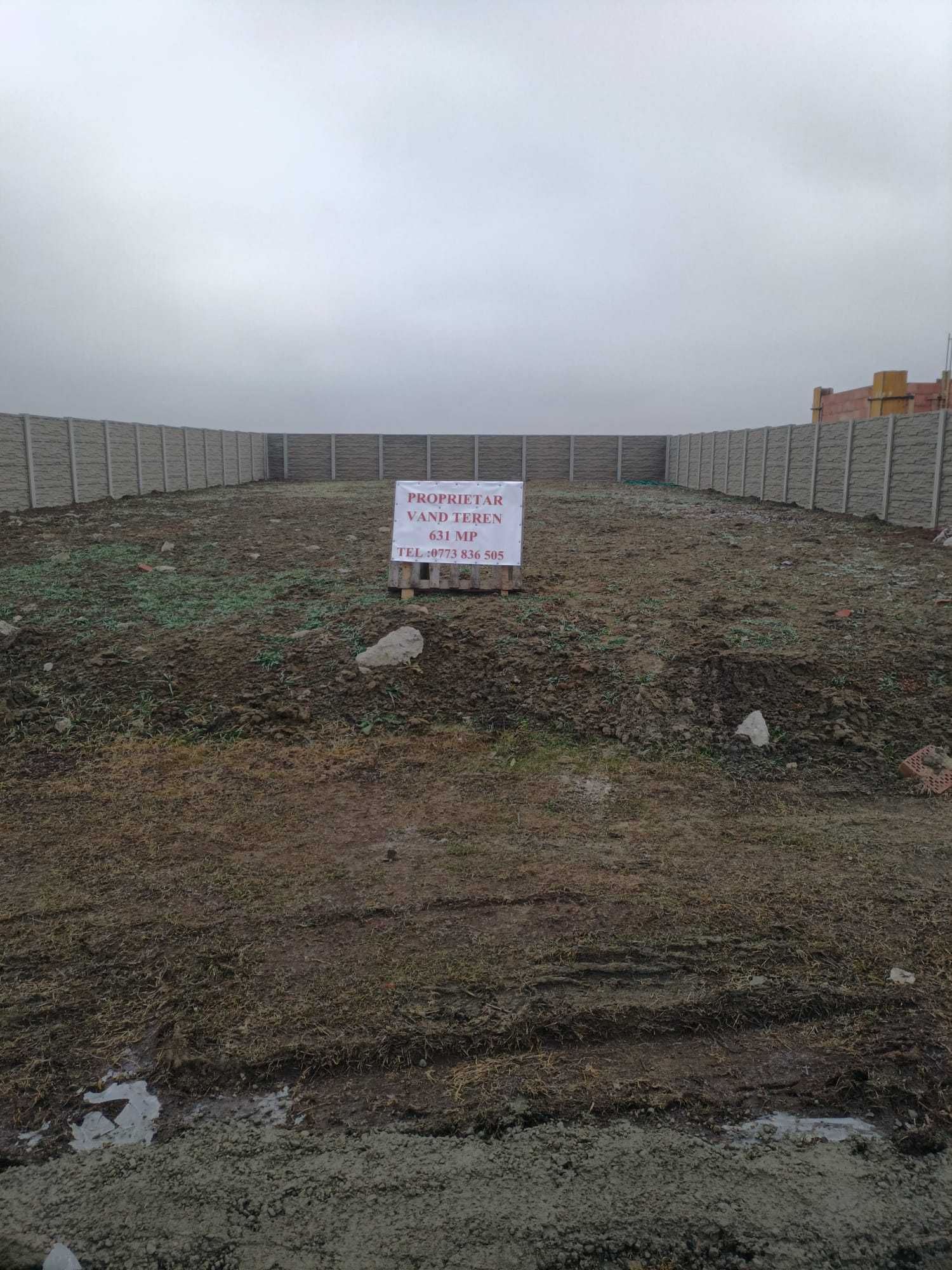Pers fizica, vand teren 631 mp intravilan