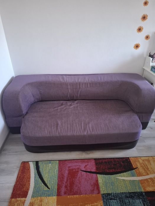 Canapea extensibila spuma poliuretanica fara cadru lemn