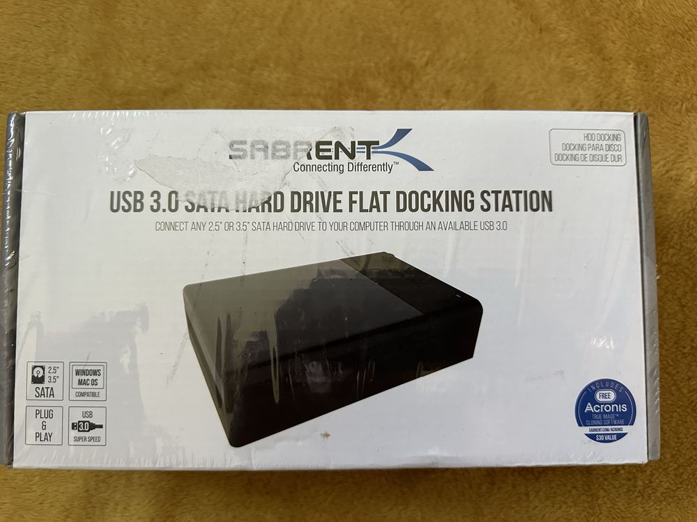 SABRENT USB 3.0 to SATA External Hard Drive Lay-Flat Docking Station