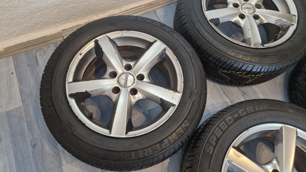 Jante Dezent 205 60 R16cu cauciucuri iarna Semperit