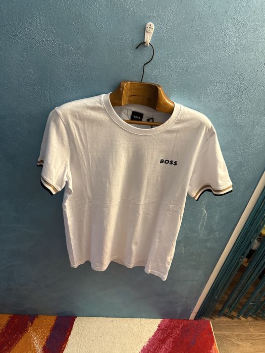Tricou Boss alb Premium