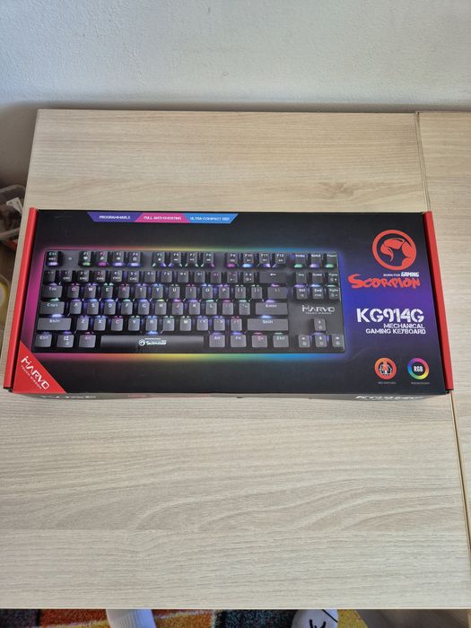 Tastatura Gaming Mecanica Marvo KG914G Red Switch