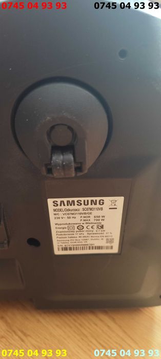 aspirator samsung SC07M3110VB DEFECT nu mai porneste se vinde ca poze