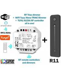 AC WIFI TUYA - ALEXA - RF TRIAC димер с дистанционно управление