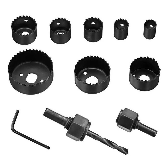 Trusa de 11 carote lemn, metal, plastic
