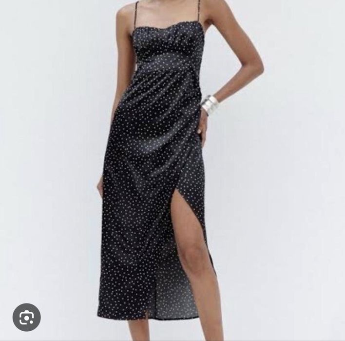 Сатенена рокля Зара