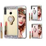 Husa oglinda, pietricele + inel Huawei Y5 2019, Y6 2019, Y6s,Y7 2019