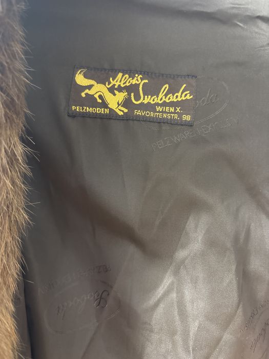 Haina  de lux din blana naturala vizon Viena