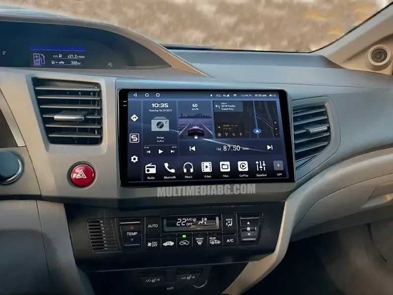 Honda Civic 2012 - 2015 Мултимедия Навигация Android