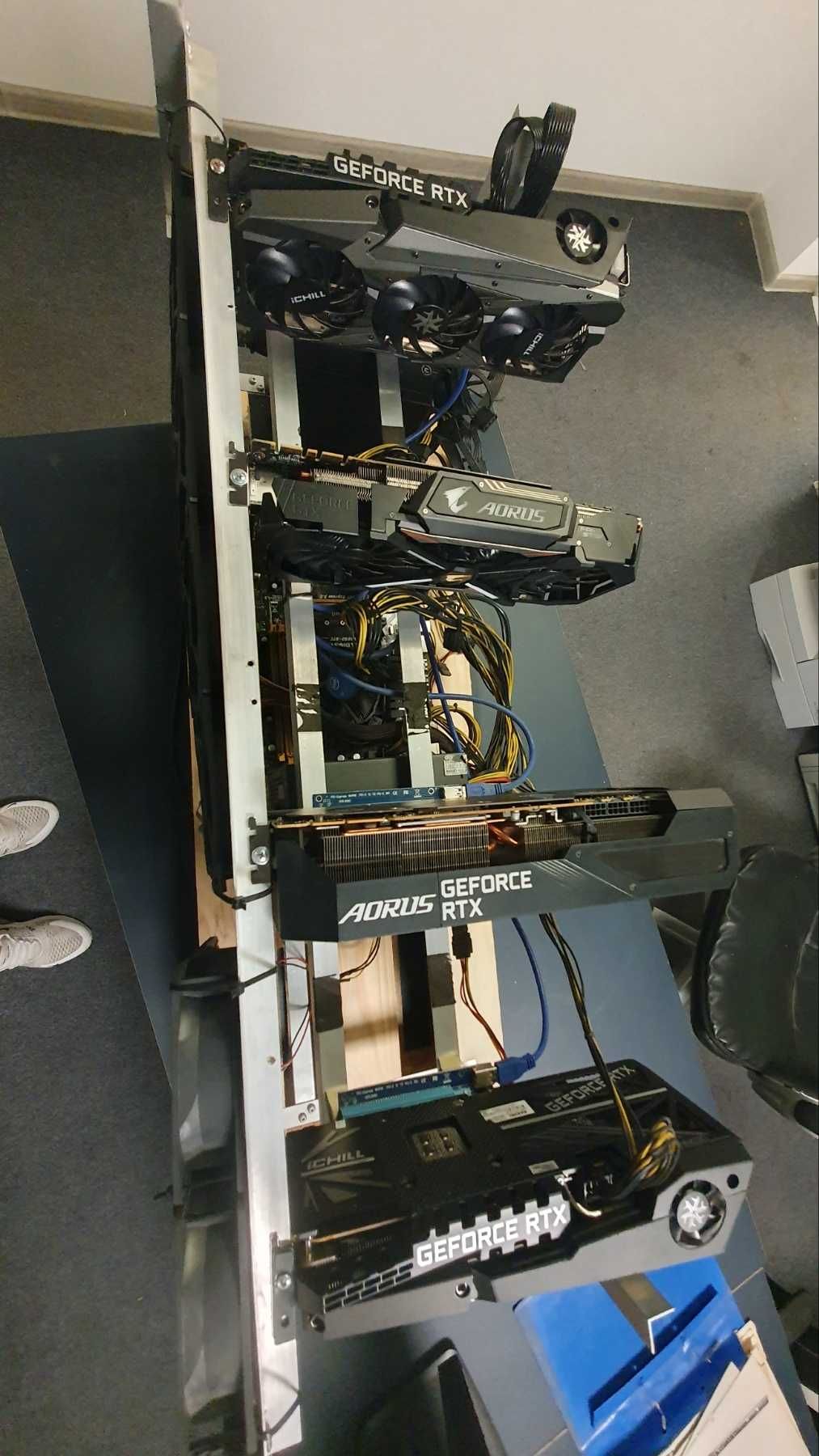 Mining Rig с RTX 3090 24GB + 2x RTX 3080 Ti 12GB + GTX 1080 Ti 11GB