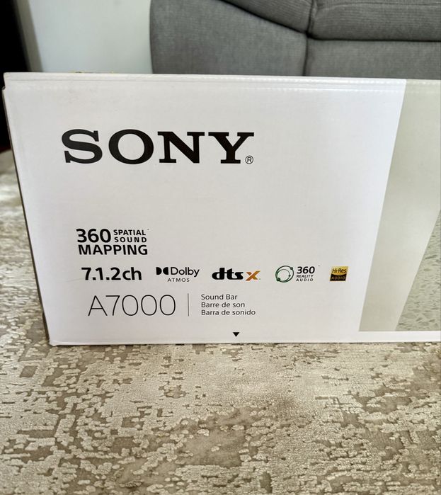 Sistem audio SONY (soundbar HT-A7000, 2 boxe wireless, subwoofer)