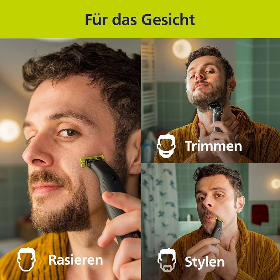 Электрическая бритва/триммер Philips One Blade Pro 360. QP6552