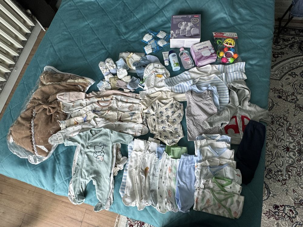 Продам сумку в роддом, конверт, ванночку