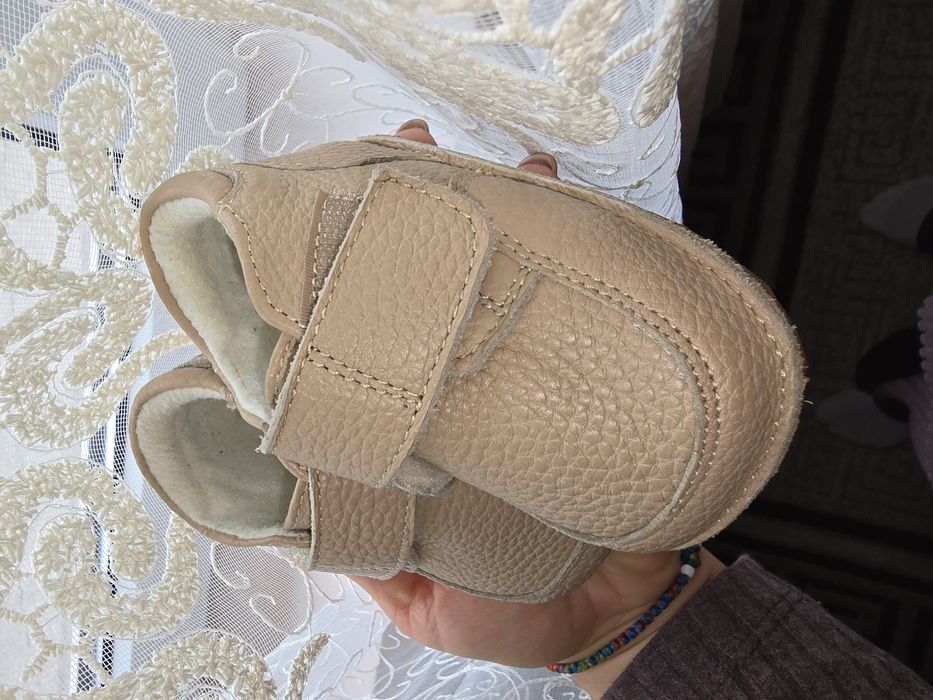 Pantofiori tip barefoot din piele naturala