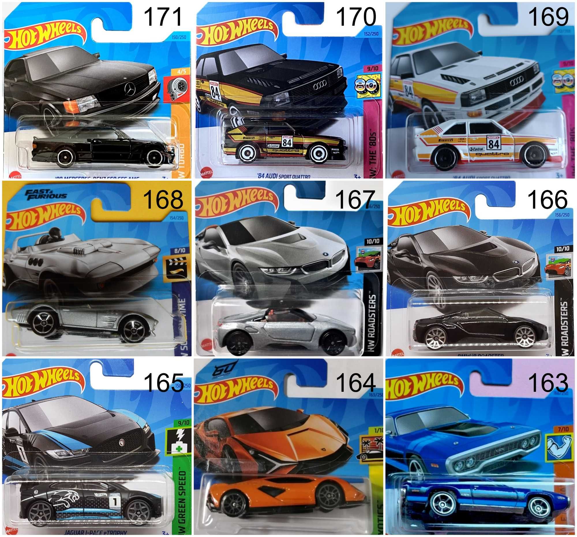 Метални колички Hot Wheels Хот Уиилс в мащаб 1:64 От различни години 1