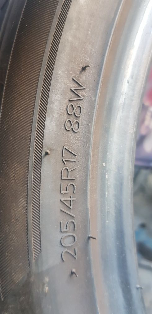 Летни гуми-2020г.-17цола-205/45-1бр.-90лв."HANKOOK "-като нови