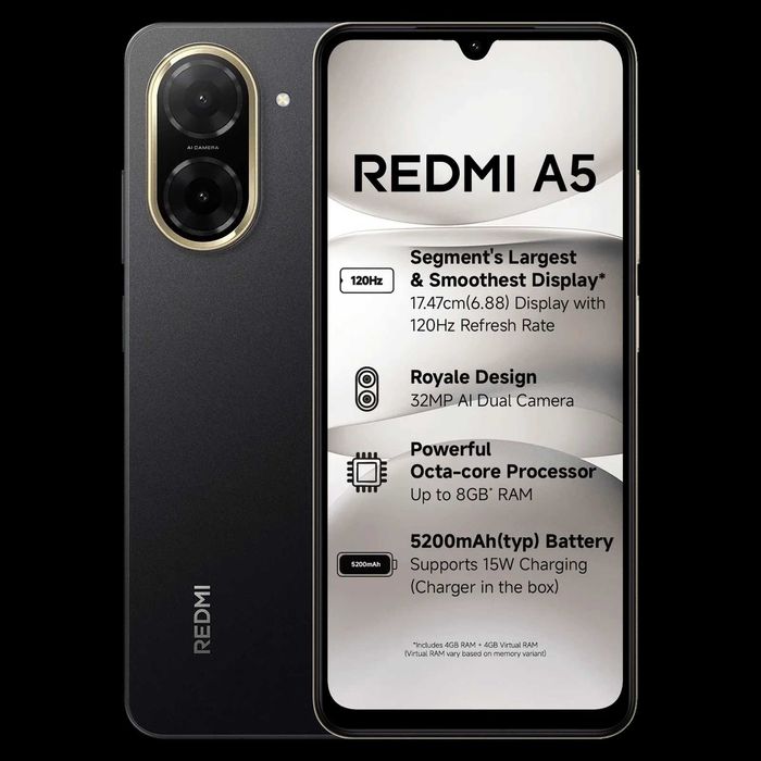 redmi  A5 NEGRU USBC