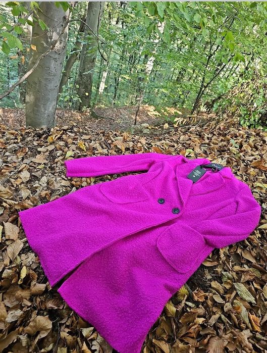 Palton primavara/toamna Fucsia