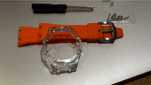 Reducere! G-shock casioak transparent mod curea silicon portocalie