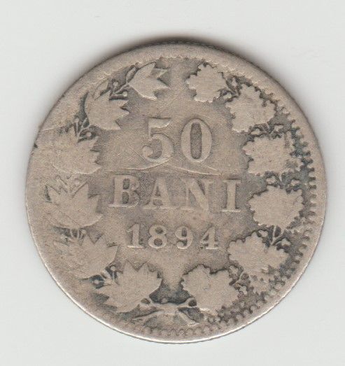 Moneda argint 50 bani 1894 -7-