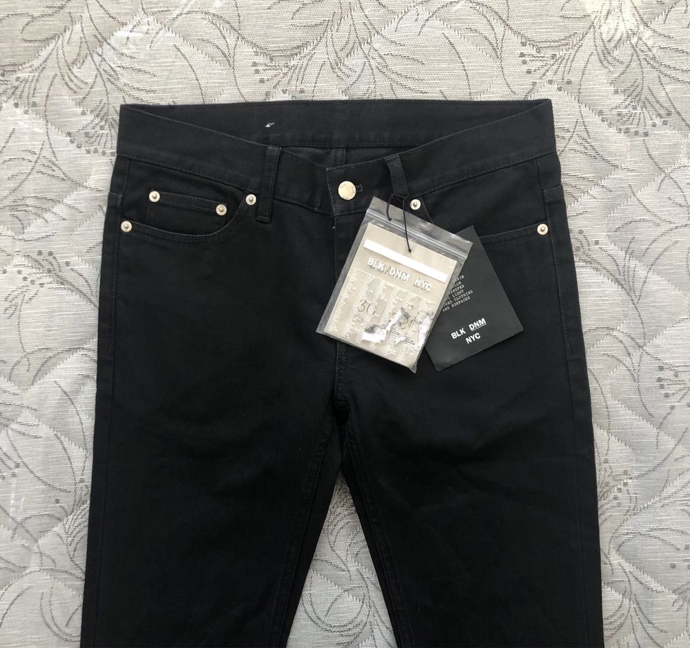 НОВИ BLK DNM Black Skinny 25 Jeans 100%  ОРИГИНАЛНИ мъжки дънки - р.30