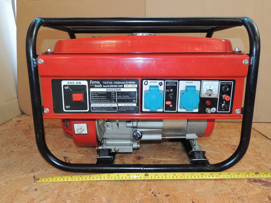 Бензинов генератор за ток монофазен 2.2 kW