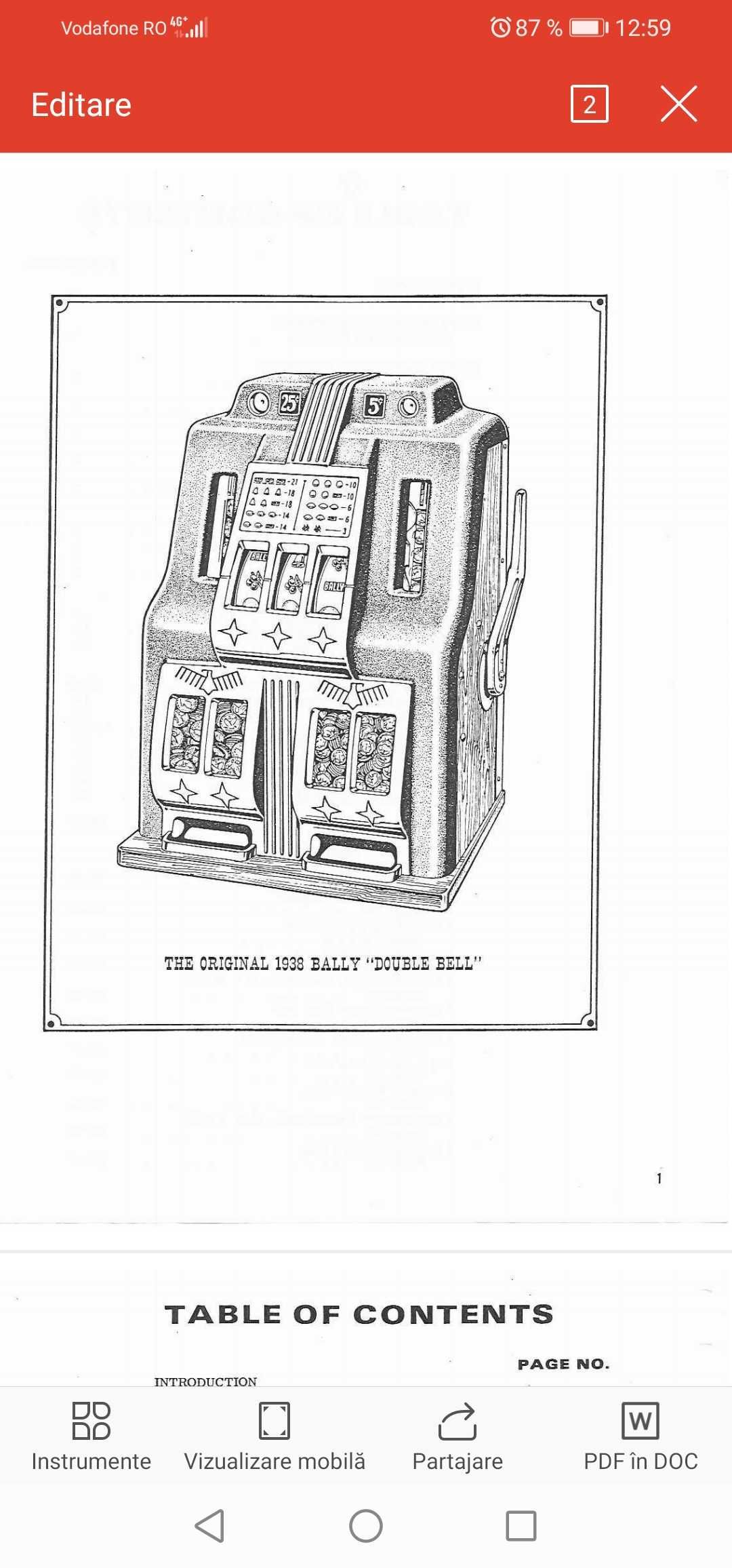 Manual Complect Service BALLY SLOT MACHINE serie E 1980-1986