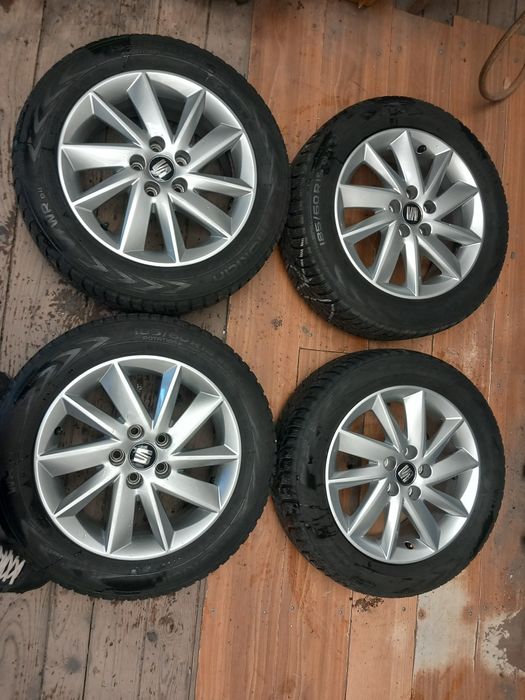 Jante seata ibiza r15 5x100 et 38 anvelope iarna 185 60 15