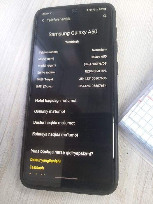 Samsung galaxy A50