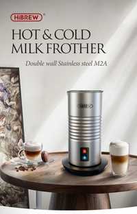 HiBREW Spumator de lapte rece/cald Latte Încălzitor lapte automat