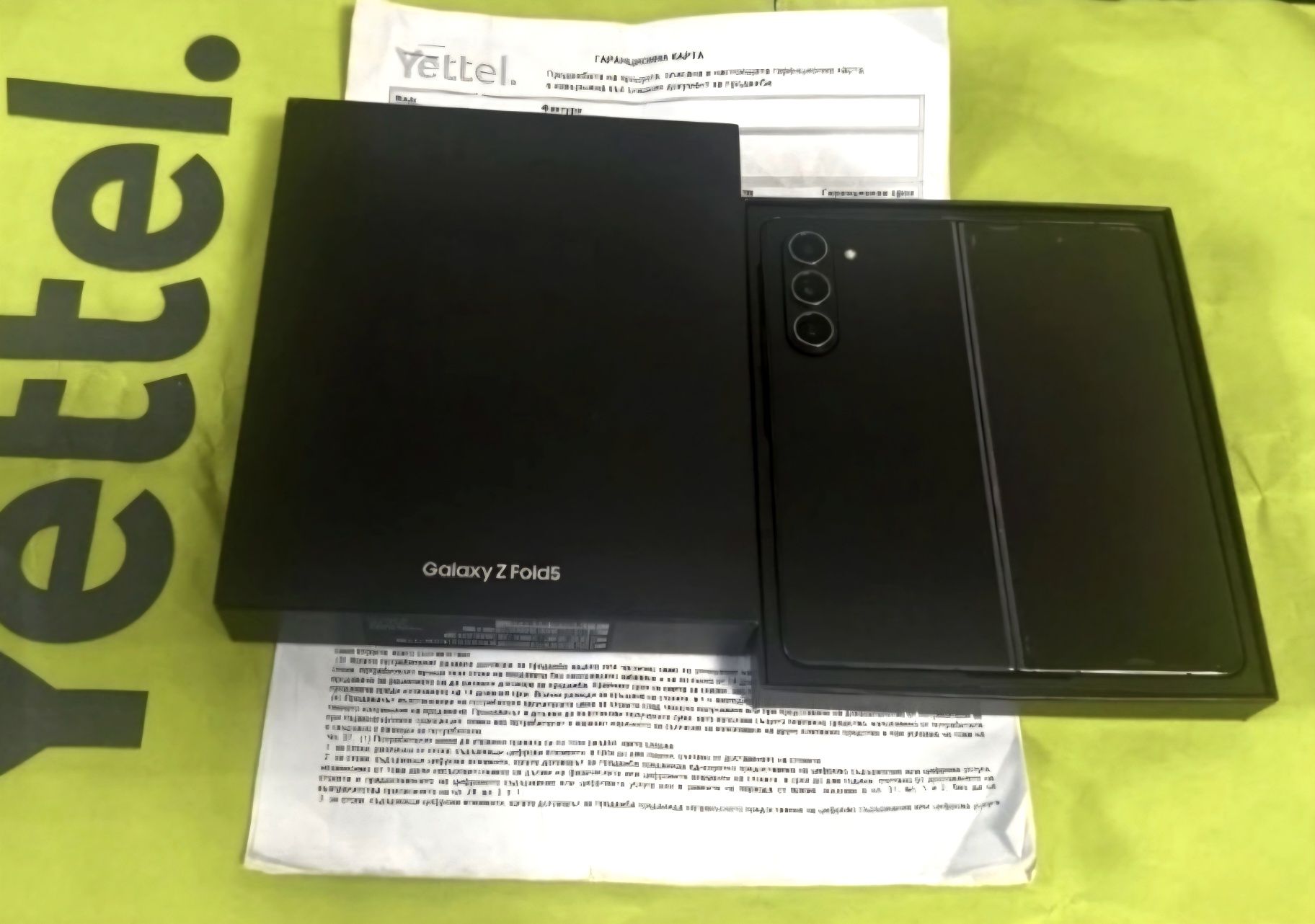 КАТО НОВ 256GB Samsung Z Fold 5 Yettel Гаранция 3г. 2026 Black / Черен