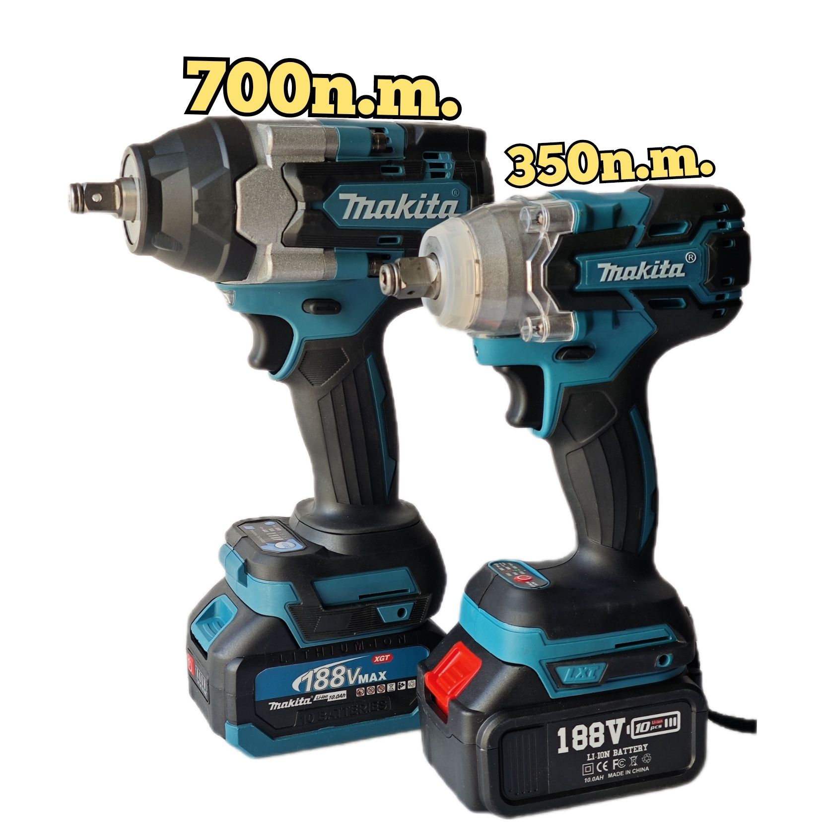 Набор 2в1 MAKITA балгарка + гайковёрт 700n.m. на аккумуляторе