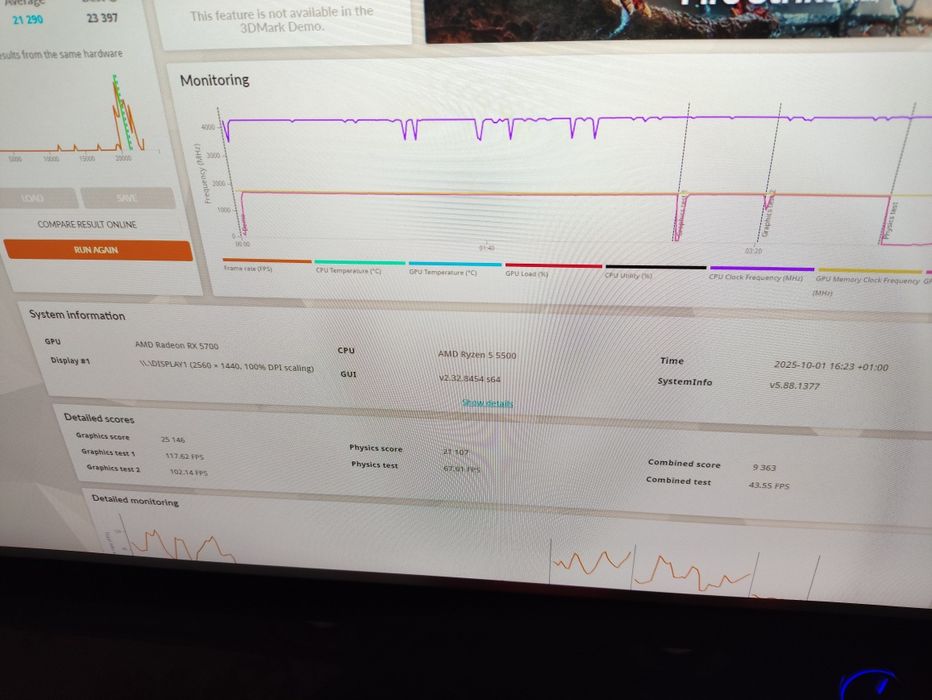 Pc (Rz 5 5500, 16 gbddr4 3200 mhz,  Rx 5700, SSD 500gb )