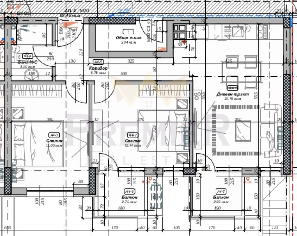 Продава се Тристаен апартамент в Варна, м-т Пчелина - 89 кв.м за 1456 €/кв.м - Снимка #3
