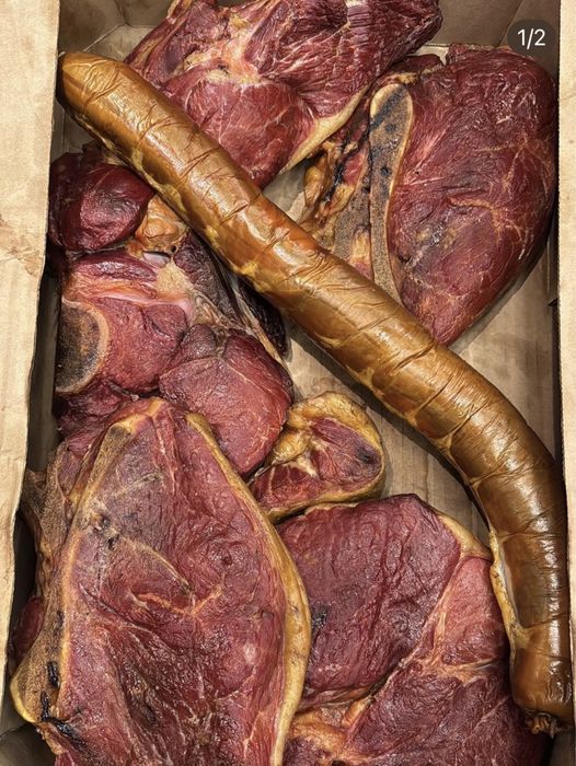 Мясо Конина горячего копченния Северное! Доставка по Алматы!