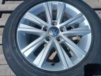 1бр. лята джанта VW 16ка 5х112 VW + лятна гума 205/55/16 Bridgestone