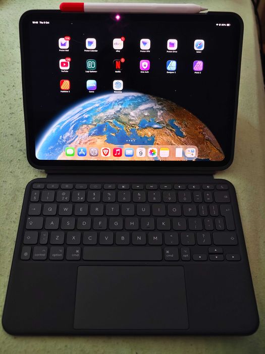 iPad Pro M4 11 (2024) 512GB eSIM/Cellular като нов, гаранция, Сив