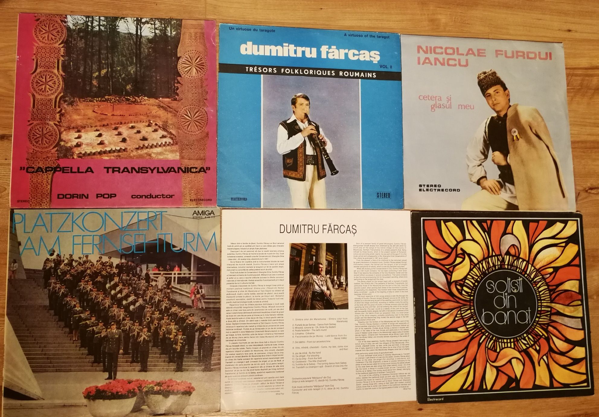 Vinil Fratii Petreus Gheorghe Turda Grupul Iza Gheorghe Zamfir Azur Lp