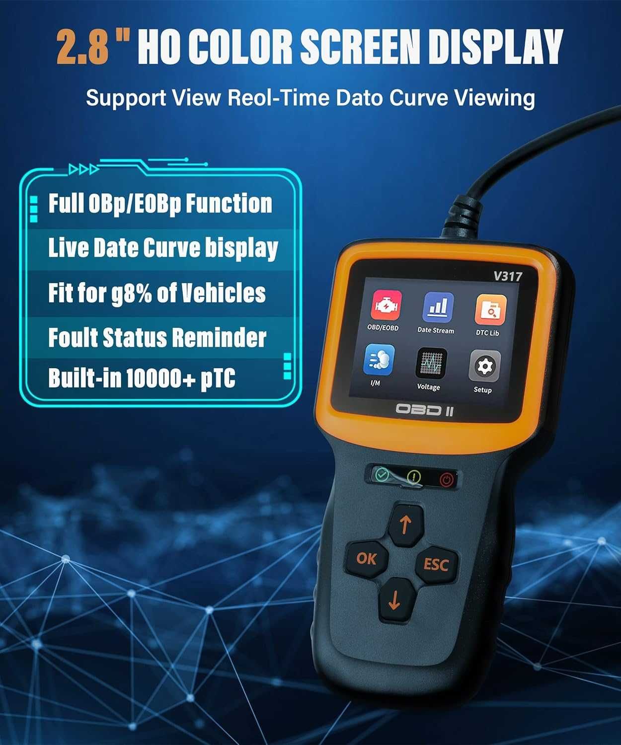PASUIDO OBD2 автомобилен диагностичен тестер