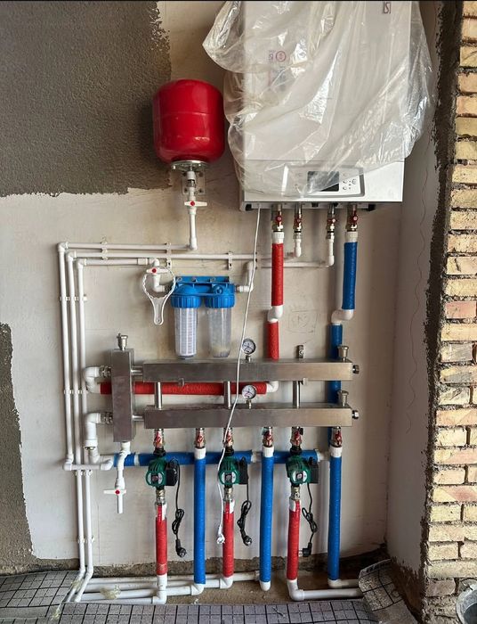 Монтаж систем отопления водоснабжения и канализации