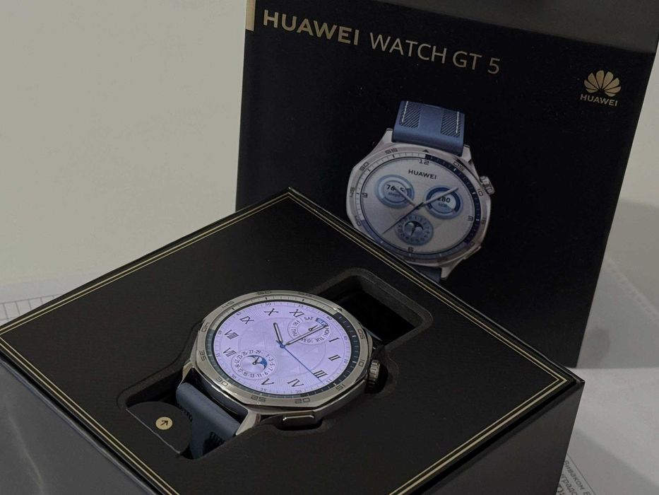 Бартер!Гаранция! Huawei Watch GT 5 46mm Blue (Син)