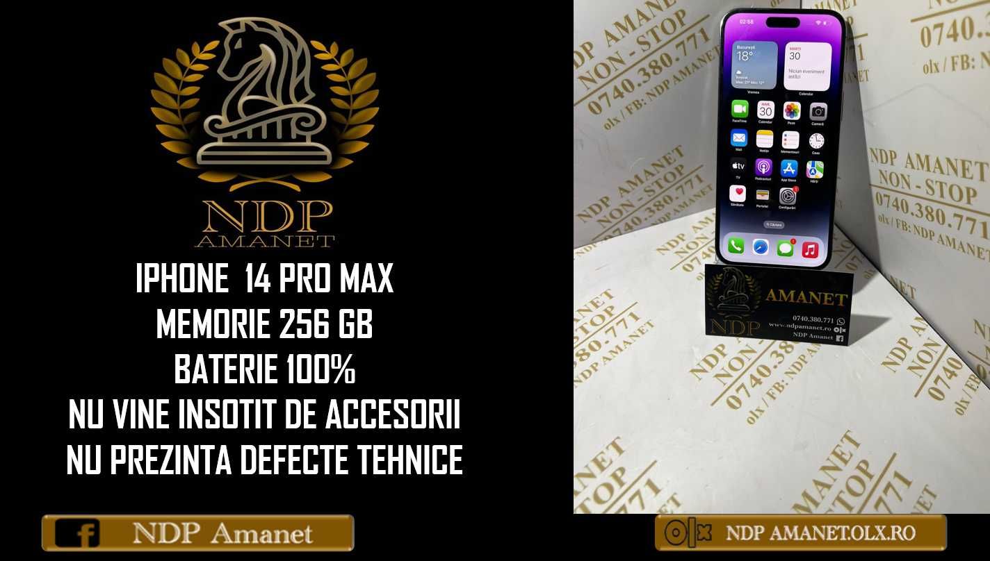 NDP Amanet Calea Mosilor 298 IPHONE 14 PROMAX 256GB (17722)