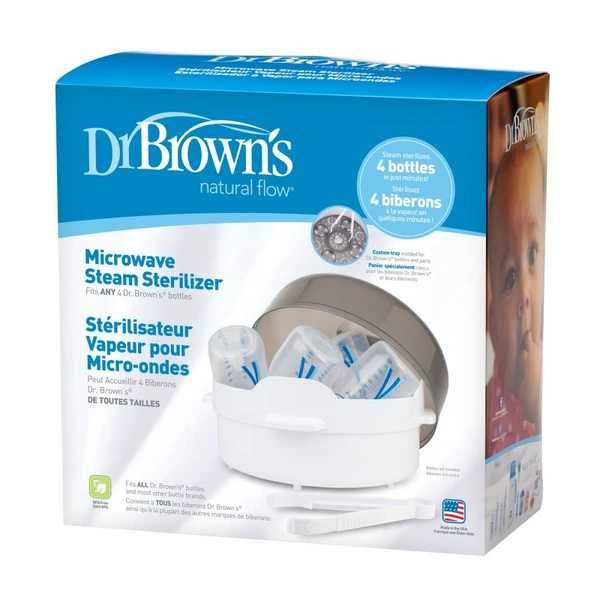 Set Dr Browns natural flow Albastru+ CADOU sterilizator nou Dr Browns