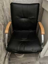 Кресло, стул железный кожаный