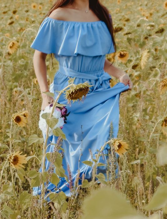 Шикарное летнее платье! Отлично подойдёт для выпускного! Размер 42-46