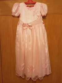 Продам нарядное детское розовое платье.