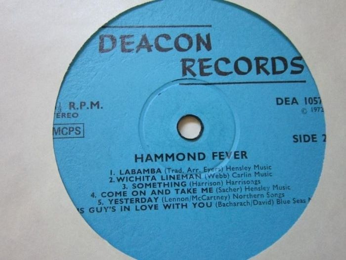 vinil '72 Hammond Fever - made in UK