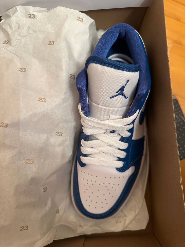 Air Jordan 1 Low Marina Blue  красовки
